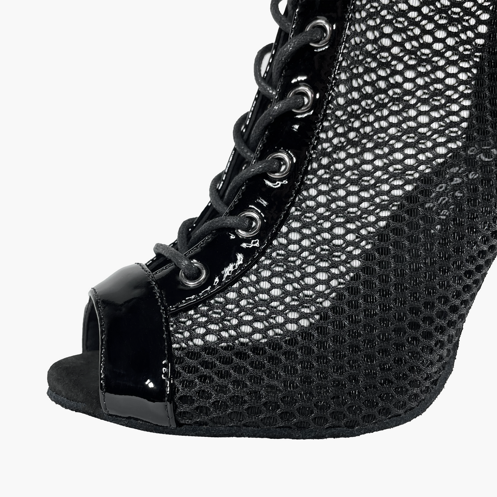 BOTÍN LEERY CHAROL NEGRO