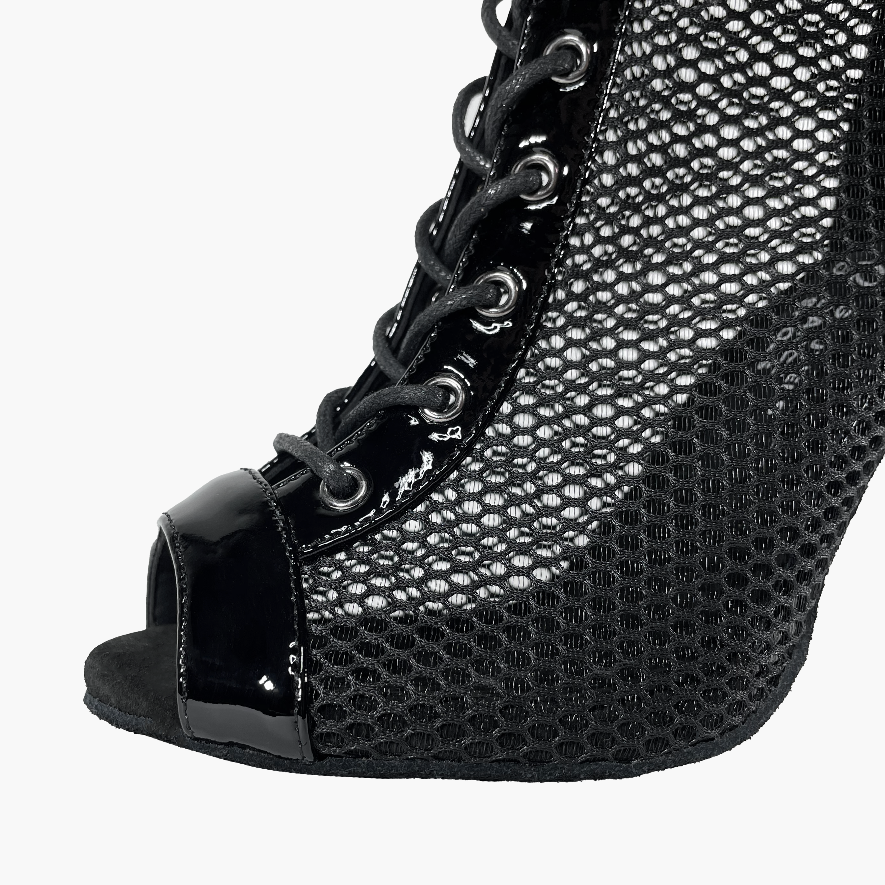 BOTÍN LEERY CHAROL NEGRO