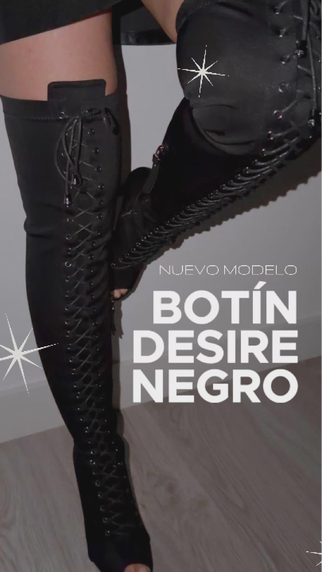 BOTÍN DESIRE NEGRO