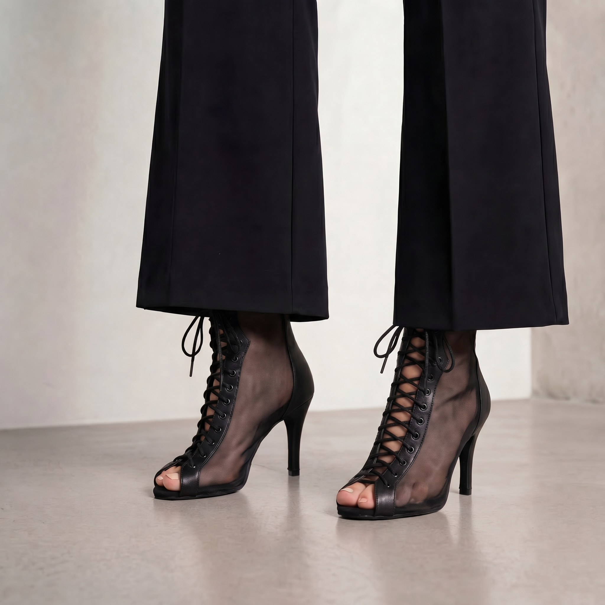 BOTÍN VELOUR NEGRO