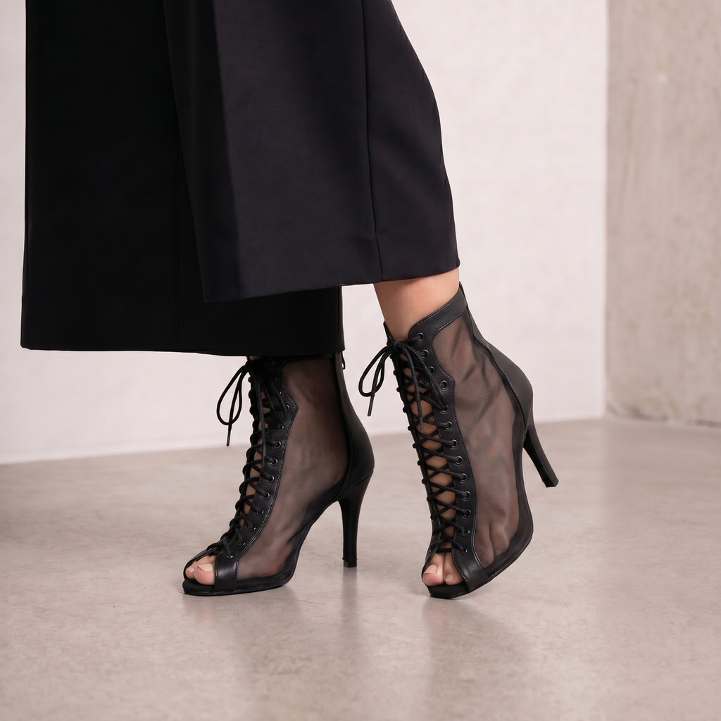 BOTÍN VELOUR NEGRO