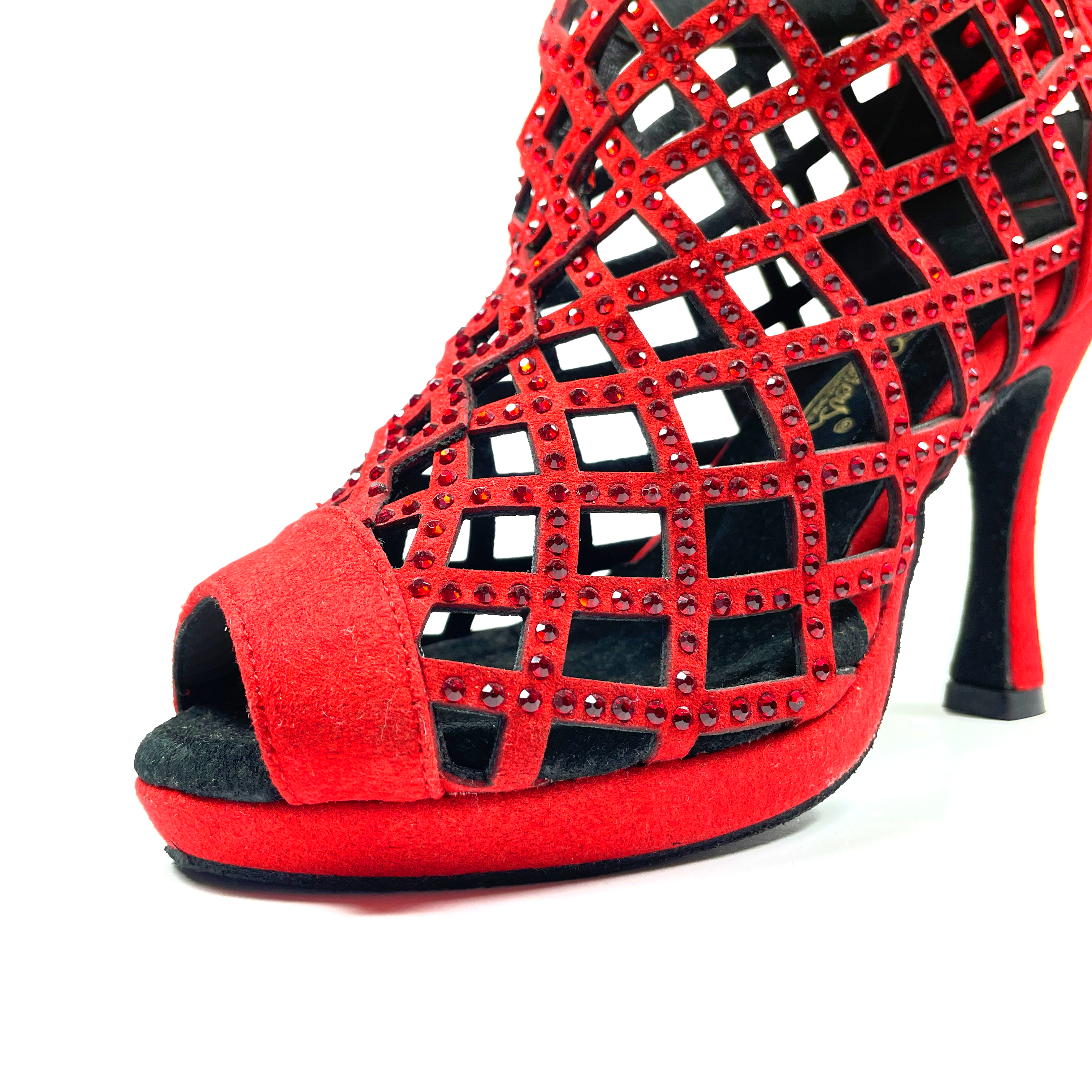 BOTÍN GRACE ROJO PLATAFORMA