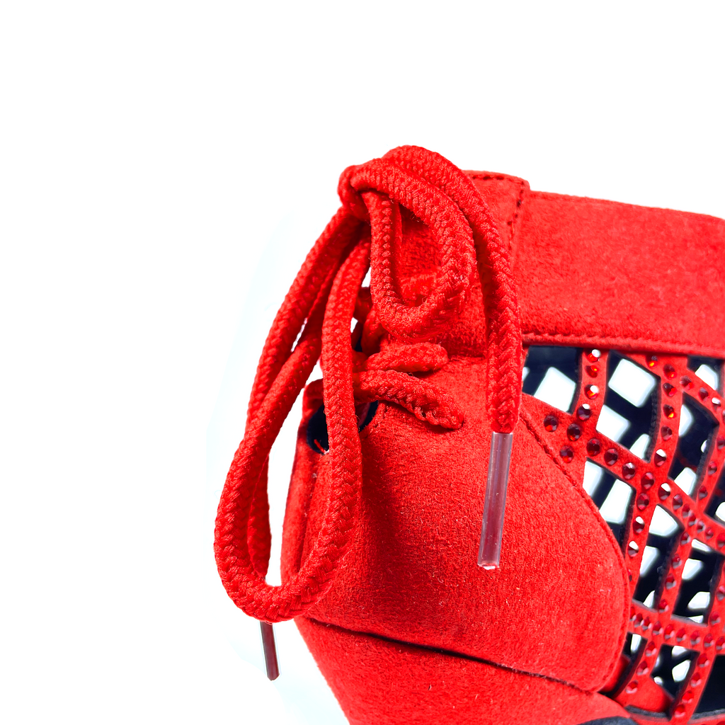 BOTÍN GRACE ROJO PLATAFORMA