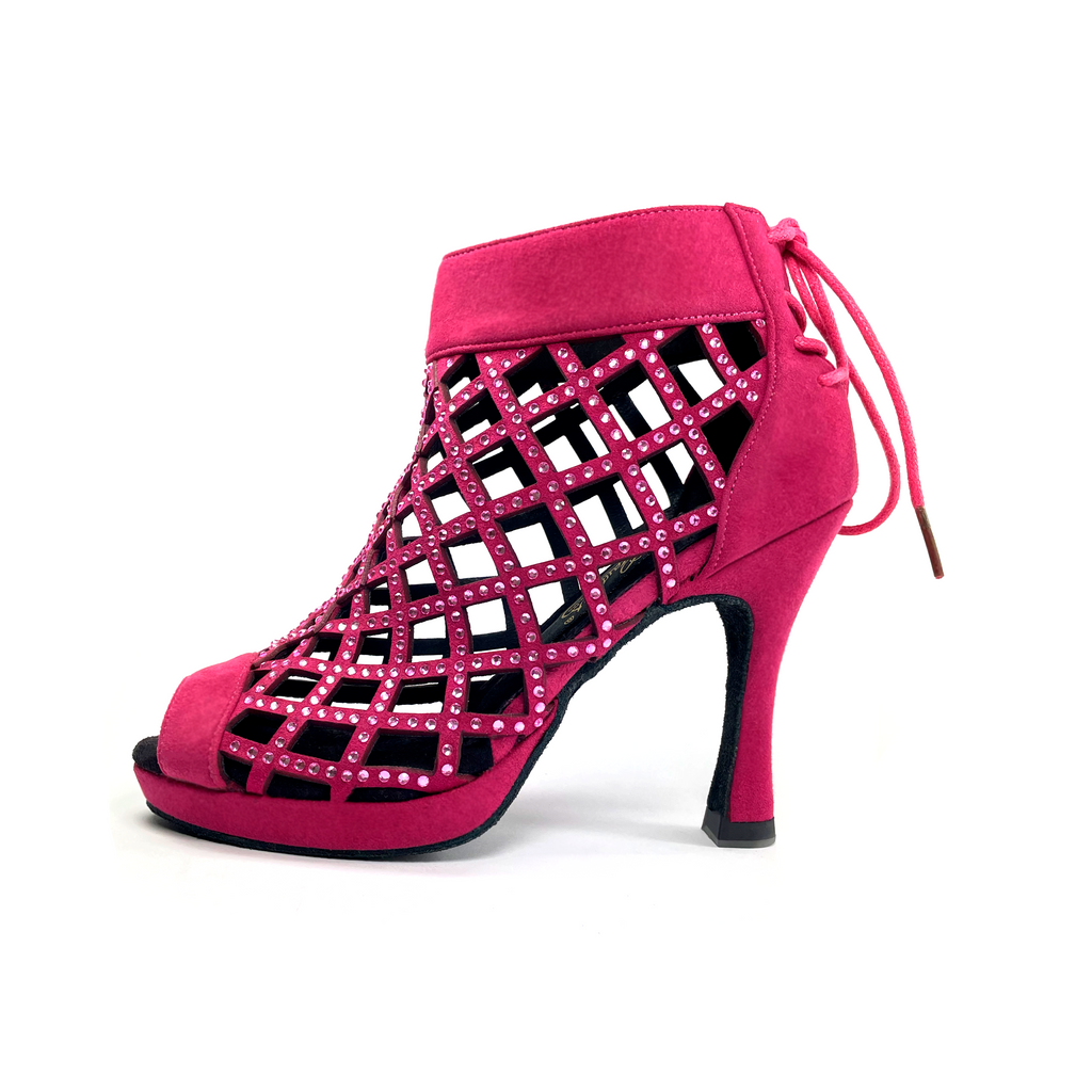 BOTÍN GRACE FUCSIA PLATAFORMA